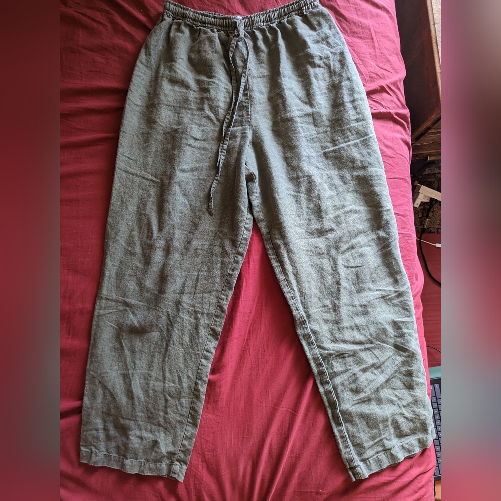 100% linen pants